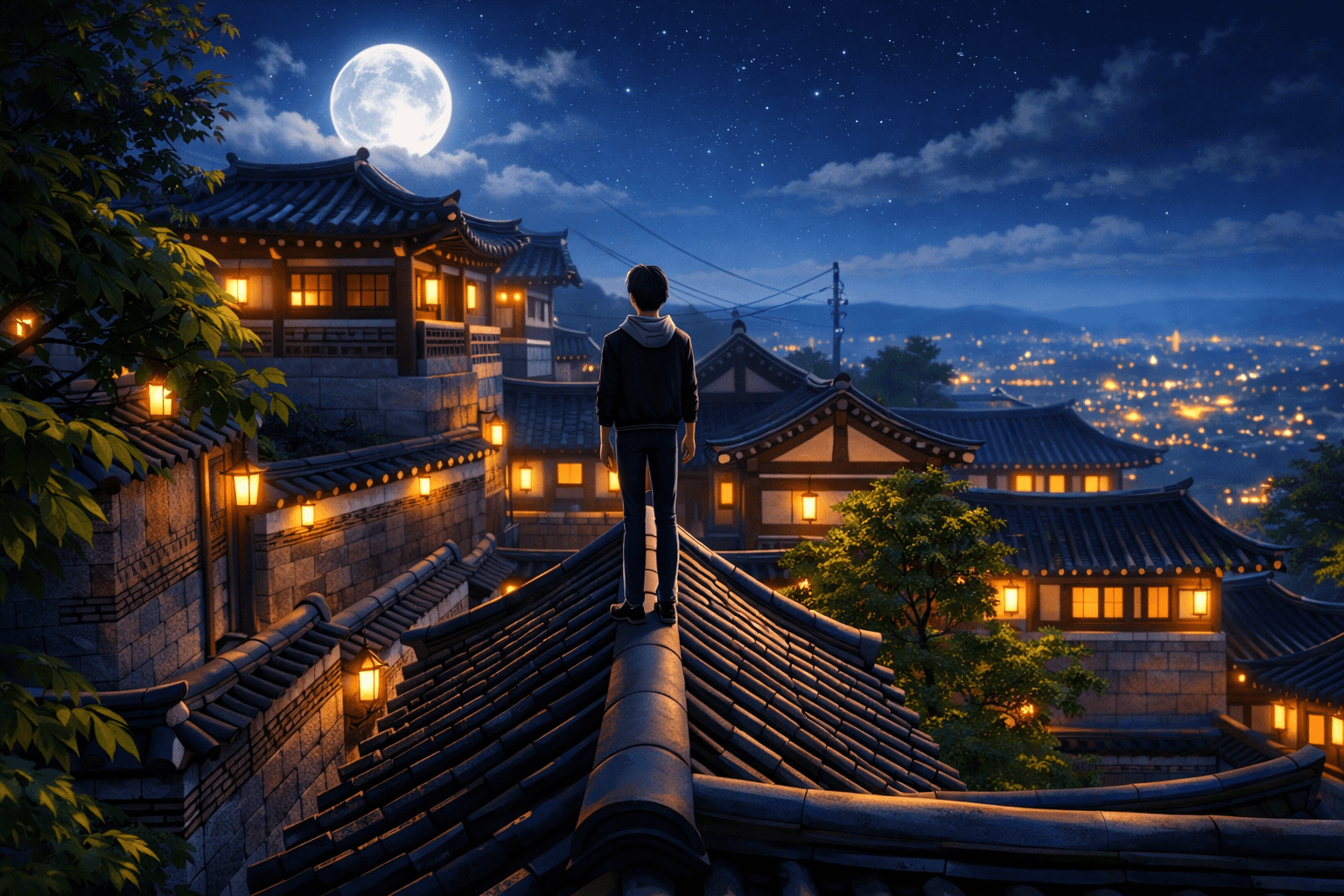 Bukchon Hanok Village Rooftops